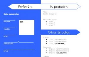 Azulina: Free CV template
