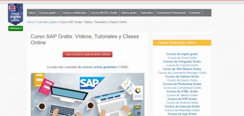 Formacion online para cursos SAP