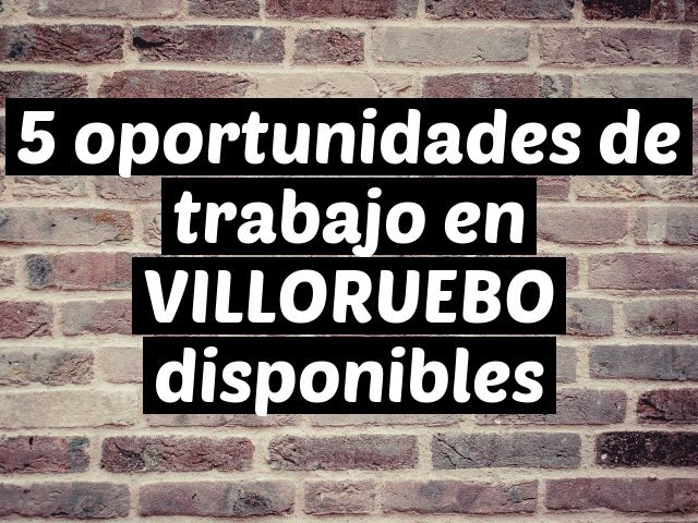 5 oportunidades de trabajo en VILLORUEBO disponibles